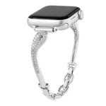銅象嵌ジルコン ヘビ頭ウォッチバンド、Apple Watch 46mm / 49mm / 45mm / 44mm用、Apple Watch 42mm / 41mm / 40mm / 38mm用