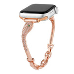 銅象嵌ジルコン ヘビ頭ウォッチバンド、Apple Watch 46mm / 49mm / 45mm / 44mm用、Apple Watch 42mm / 41mm / 40mm / 38mm用