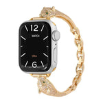 銅象嵌ジルコン ヒョウ頭ウォッチバンド、Apple Watch 46mm / 49mm / 45mm / 44mm用、Apple Watch 42mm / 41mm / 40mm / 38mm用