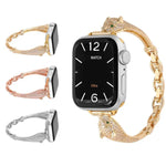 銅象嵌ジルコン ヒョウ頭ウォッチバンド、Apple Watch 46mm / 49mm / 45mm / 44mm用、Apple Watch 42mm / 41mm / 40mm / 38mm用