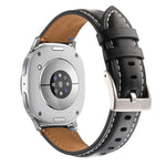 ステッチ入り本革ウォッチバンド、Samsung Galaxy Watch8 / Watch8 Classic 用