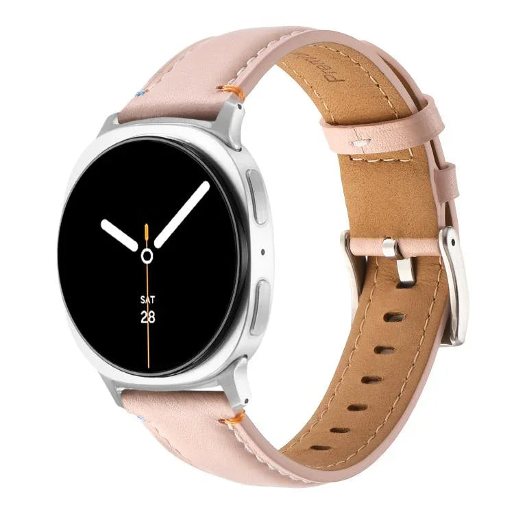 ステッチ入り本革ウォッチバンド、Samsung Galaxy Watch8 / Watch8 Classic 用
