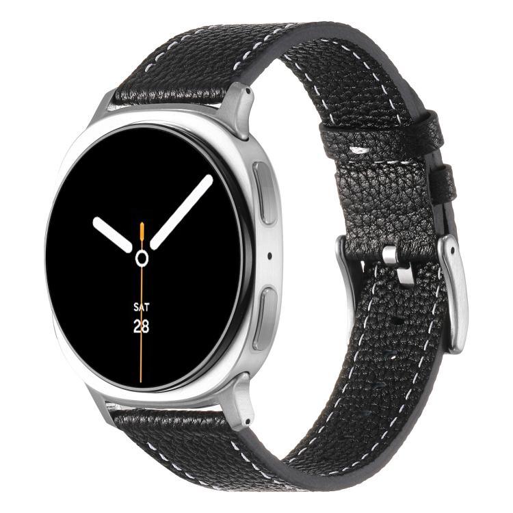 両面ライチテクスチャレザーウォッチバンド、Samsung Galaxy Watch8 / Watch8 Classic 用