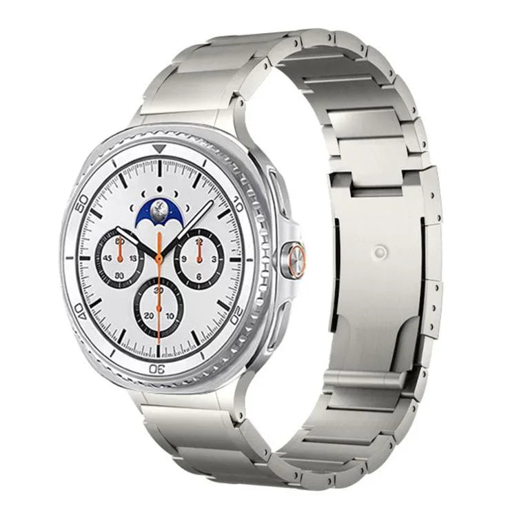 一体型三珠べっ甲バックルメタルウォッチバンド、Samsung Galaxy Watch8 / Watch8 Classic 用