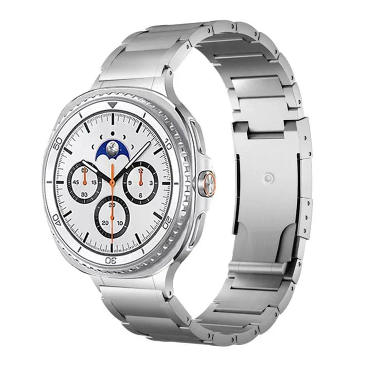 一体型三珠べっ甲バックルメタルウォッチバンド、Samsung Galaxy Watch8 / Watch8 Classic 用