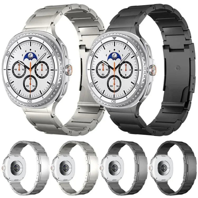 一体型三珠べっ甲バックルメタルウォッチバンド、Samsung Galaxy Watch8 / Watch8 Classic 用