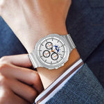 一体型三珠べっ甲バックルメタルウォッチバンド、Samsung Galaxy Watch8 / Watch8 Classic 用