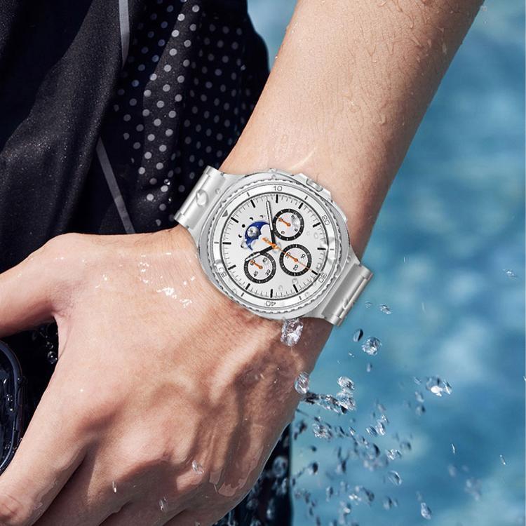 一体型三珠べっ甲バックルメタルウォッチバンド、Samsung Galaxy Watch8 / Watch8 Classic 用