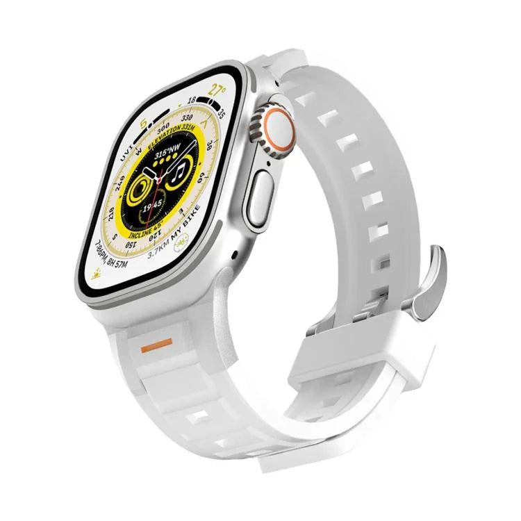 パイオニア メタルジョイント カラフルシリコンウォッチバンド、Apple Watch 46mm / 49mm / 45mm / 44mm用、Apple Watch 42mm / 41mm / 40mm / 38mm用
