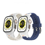 パイオニア メタルジョイント カラフルシリコンウォッチバンド、Apple Watch 46mm / 49mm / 45mm / 44mm用、Apple Watch 42mm / 41mm / 40mm / 38mm用