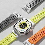 パイオニア メタルジョイント カラフルシリコンウォッチバンド、Apple Watch 46mm / 49mm / 45mm / 44mm用、Apple Watch 42mm / 41mm / 40mm / 38mm用