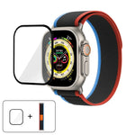 ワイルドパスループ ナイロンウォッチバンド 3Dカーブフィルム付き、Apple Watch シリーズ9 / 8 / 7 41mm用、Apple Watch 3 / 2 / 1 38mm用、Apple Watch 3 / 2 / 1 42mm用