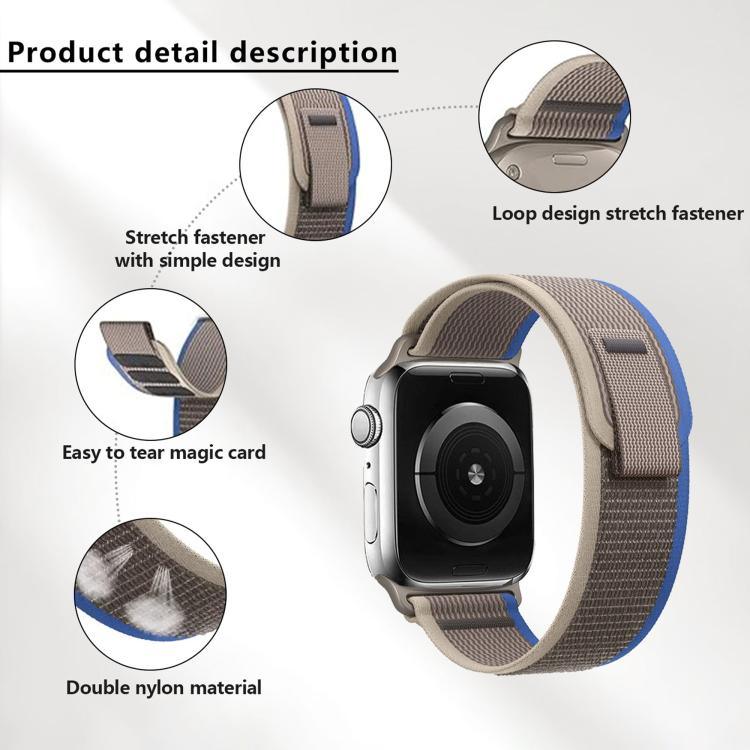 ワイルドパスループ ナイロンウォッチバンド 3Dカーブフィルム付き、Apple Watch シリーズ10 46mm用、Apple Watch シリーズ10 42mm用、Apple Watch 6 / 5 / 4 / SE 44mm用
