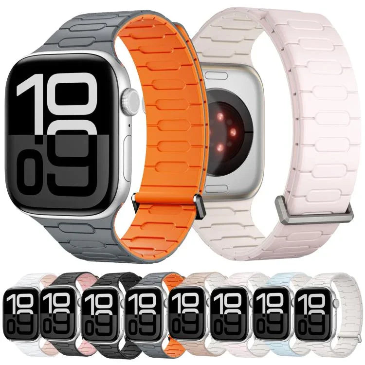 I字型マグネットシリコンウォッチバンド、Apple Watch 46mm / 49mm / 45mm / 44mm用、Apple Watch 42mm / 41mm / 40mm / 38mm用