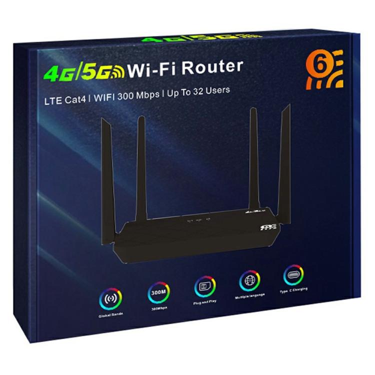 CP108 ホームオフィス用インターネット共有デバイス WIFI 5G LTE 4Gルーター 300Mbps ワイヤレスホットスポット 白 黒
