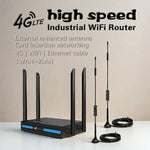 ED126-E 2つの屋外吸盤アンテナ付き 4G LTEルーター WiFi CPE ワイヤレスネットワークルーター USプラグ EUプラグ