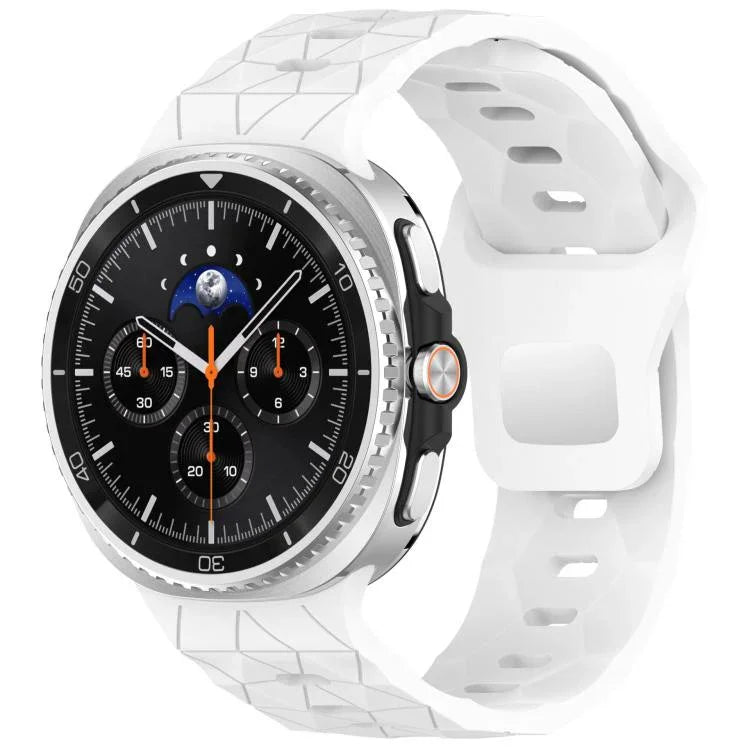 フットボールテクスチャ裏面スチールバックルシリコンウォッチバンド、Samsung Galaxy Watch8 / Watch8 Classic 用