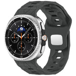 フットボールテクスチャ裏面スチールバックルシリコンウォッチバンド、Samsung Galaxy Watch8 / Watch8 Classic 用