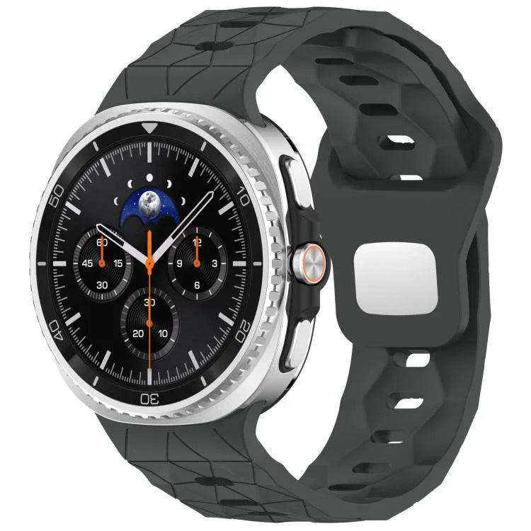フットボールテクスチャ裏面スチールバックルシリコンウォッチバンド、Samsung Galaxy Watch8 / Watch8 Classic 用