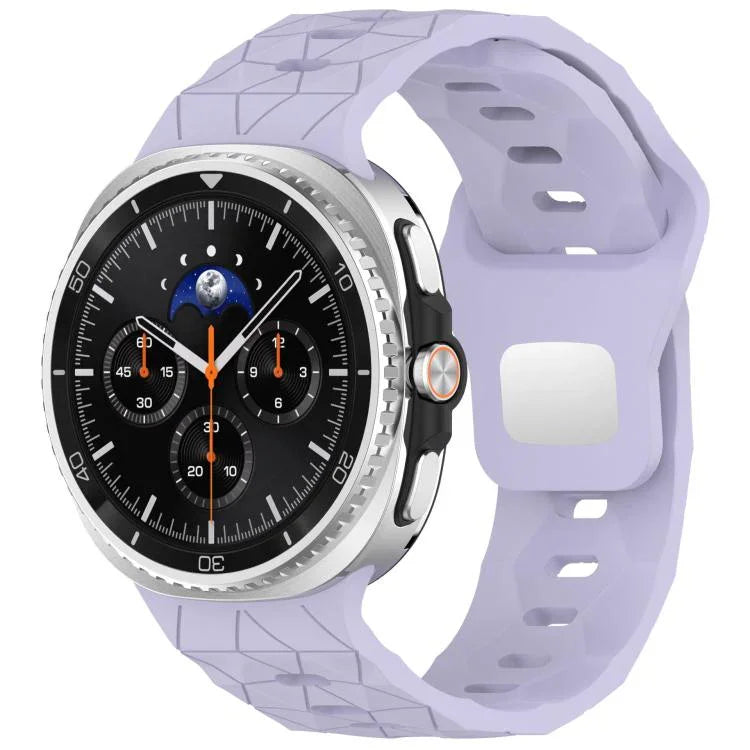 フットボールテクスチャ裏面スチールバックルシリコンウォッチバンド、Samsung Galaxy Watch8 / Watch8 Classic 用