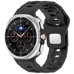 フットボールテクスチャ裏面スチールバックルシリコンウォッチバンド、Samsung Galaxy Watch8 / Watch8 Classic 用