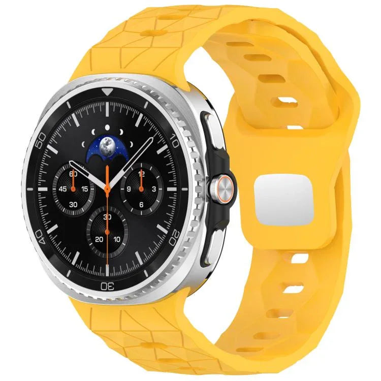 フットボールテクスチャ裏面スチールバックルシリコンウォッチバンド、Samsung Galaxy Watch8 / Watch8 Classic 用