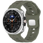 フットボールテクスチャ裏面スチールバックルシリコンウォッチバンド、Samsung Galaxy Watch8 / Watch8 Classic 用