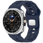 フットボールテクスチャ裏面スチールバックルシリコンウォッチバンド、Samsung Galaxy Watch8 / Watch8 Classic 用