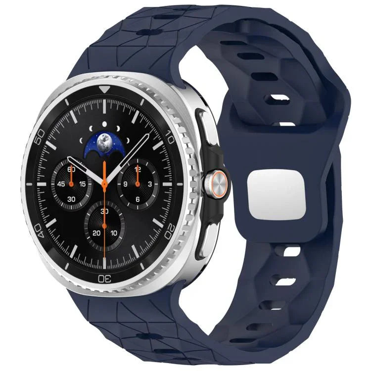 フットボールテクスチャ裏面スチールバックルシリコンウォッチバンド、Samsung Galaxy Watch8 / Watch8 Classic 用