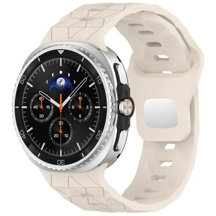 フットボールテクスチャ裏面スチールバックルシリコンウォッチバンド、Samsung Galaxy Watch8 / Watch8 Classic 用