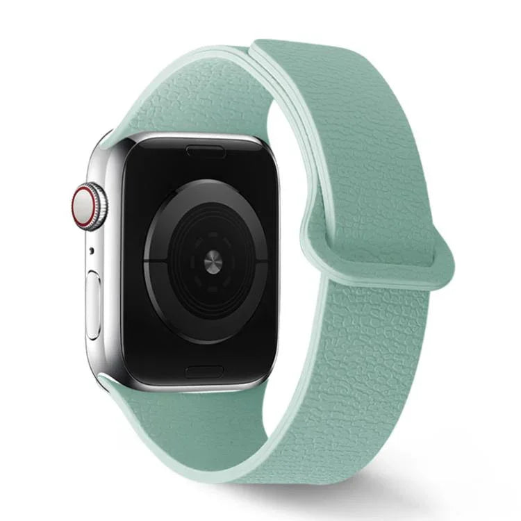 ライチ柄マグネットループシリコンウォッチバンド、Apple Watch 46mm / 49mm / 45mm / 44mm用、Apple Watch 42mm / 41mm / 40mm / 38mm用