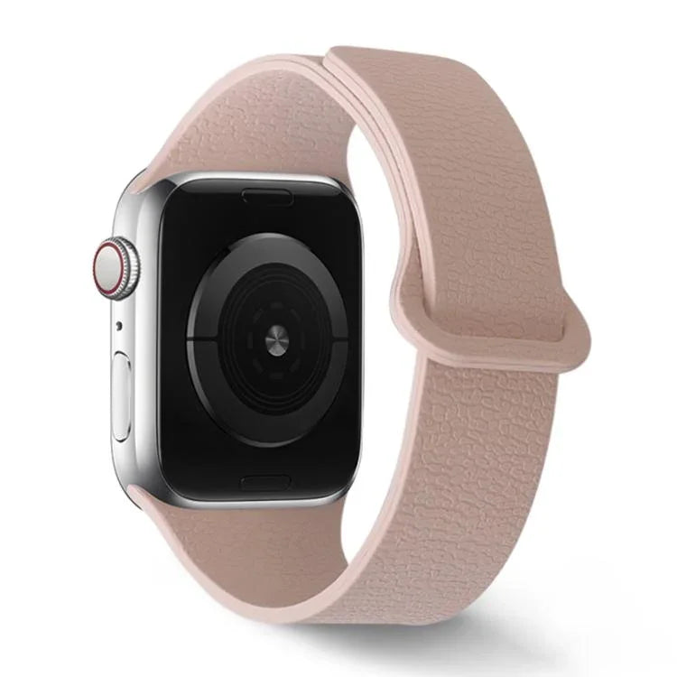 ライチ柄マグネットループシリコンウォッチバンド、Apple Watch 46mm / 49mm / 45mm / 44mm用、Apple Watch 42mm / 41mm / 40mm / 38mm用