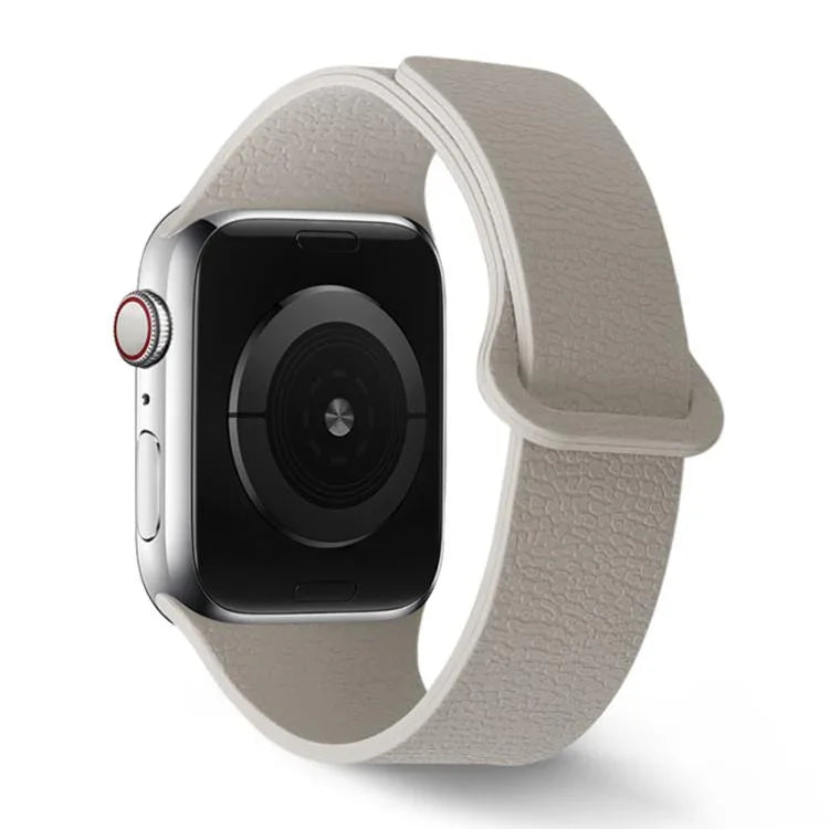 ライチ柄マグネットループシリコンウォッチバンド、Apple Watch 46mm / 49mm / 45mm / 44mm用、Apple Watch 42mm / 41mm / 40mm / 38mm用