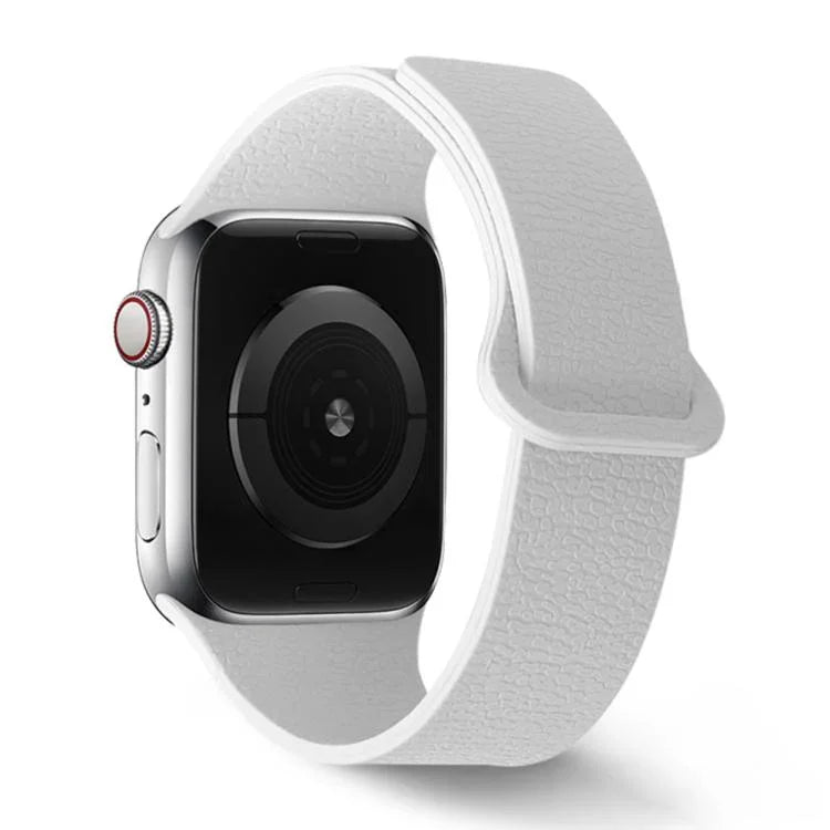 ライチ柄マグネットループシリコンウォッチバンド、Apple Watch 46mm / 49mm / 45mm / 44mm用、Apple Watch 42mm / 41mm / 40mm / 38mm用