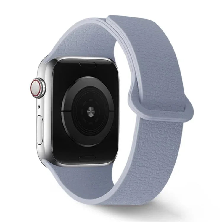 ライチ柄マグネットループシリコンウォッチバンド、Apple Watch 46mm / 49mm / 45mm / 44mm用、Apple Watch 42mm / 41mm / 40mm / 38mm用