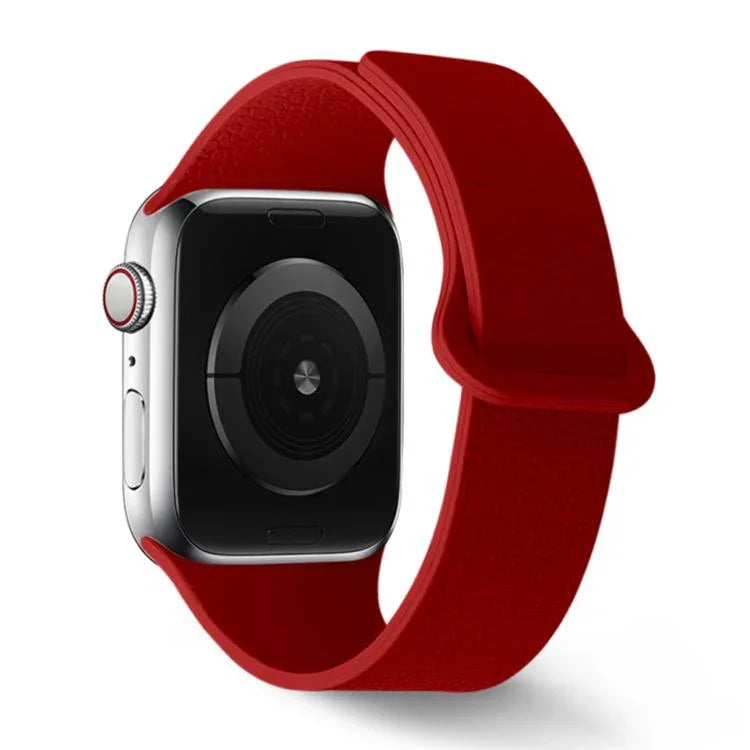 ライチ柄マグネットループシリコンウォッチバンド、Apple Watch 46mm / 49mm / 45mm / 44mm用、Apple Watch 42mm / 41mm / 40mm / 38mm用