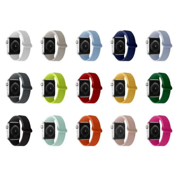 ライチ柄マグネットループシリコンウォッチバンド、Apple Watch 46mm / 49mm / 45mm / 44mm用、Apple Watch 42mm / 41mm / 40mm / 38mm用