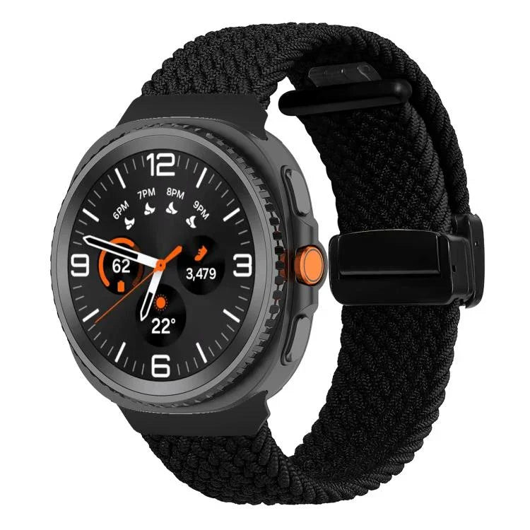 折りたたみマグネットバックル編み込みウォッチバンド、Samsung Galaxy Watch8 / Watch8 Classic用
