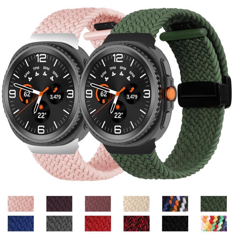 折りたたみマグネットバックル編み込みウォッチバンド、Samsung Galaxy Watch8 / Watch8 Classic用