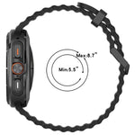 シリコンウォッチカバーマリンデュアルバックル シリコンウォッチバンド、Samsung Galaxy Watch 47mm / Ultra 2025用