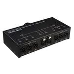 B073 1入力3出力フルバランス信号セレクター 3チャンネルバランスラインセレクター、外部電源不要ロスレス切替、B073