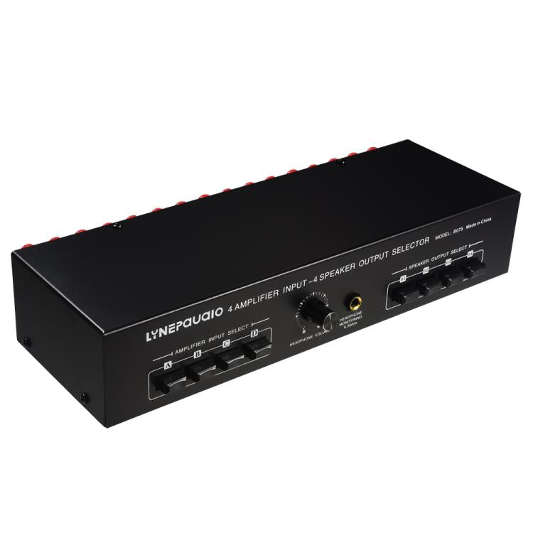 B075 4入力4出力パワーアンプスピーカーセレクタースイッチャー、1チャンネルあたり300W音質ロスなし、B075