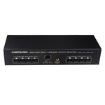 B075 4入力4出力パワーアンプスピーカーセレクタースイッチャー、1チャンネルあたり300W音質ロスなし、B075