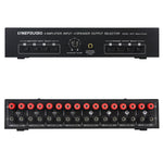 B075 4入力4出力パワーアンプスピーカーセレクタースイッチャー、1チャンネルあたり300W音質ロスなし、B075