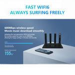 WR800 WiFiルーター 4LANポート 600Mbps WiFi 6 ワイヤレスモデム SIMカードスロット付き 4G LTE、米国プラグ、欧州プラグ