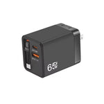 FC1 3-in-1 70cm 伸縮式Type-Cケーブル、PD3.0、QC3.0 USBスマホ充電器、USプラグ