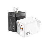 FC1 3-in-1 70cm 伸縮式Type-Cケーブル、PD3.0、QC3.0 USBスマホ充電器、USプラグ