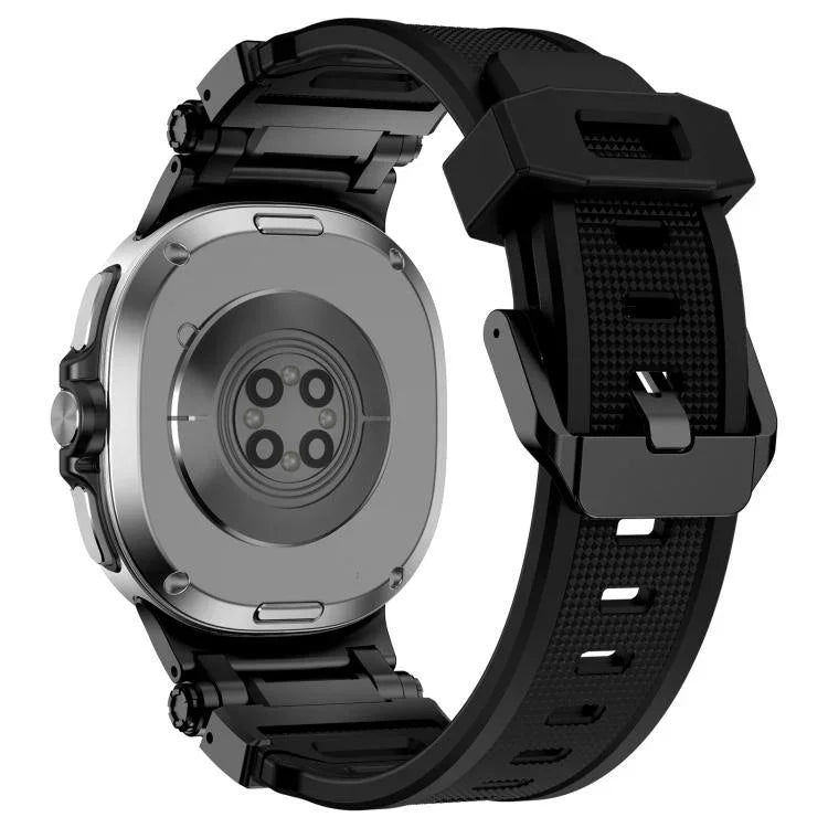 エクスプローラーメタルコネクターシリコンウォッチバンド、Samsung Galaxy Watch8 / Watch8 Classic用