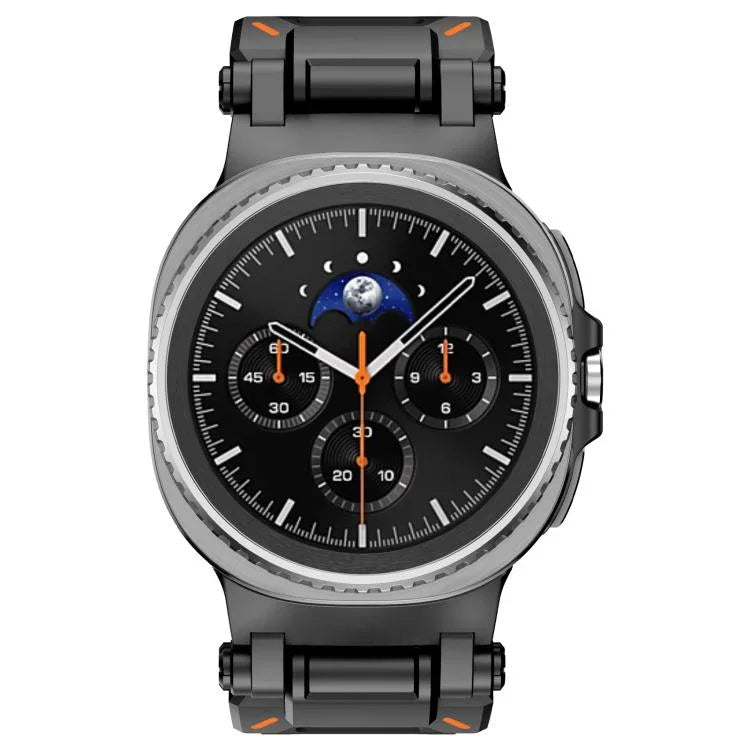 エクスプローラーメタルコネクターシリコンウォッチバンド、Samsung Galaxy Watch8 / Watch8 Classic用
