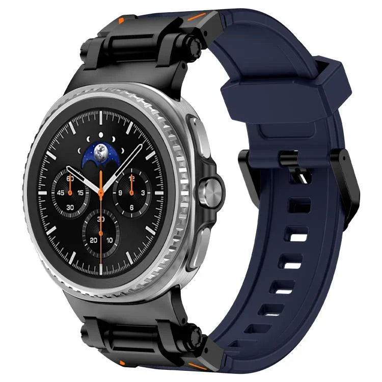 エクスプローラーメタルコネクターシリコンウォッチバンド、Samsung Galaxy Watch8 / Watch8 Classic用